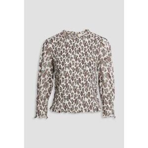 EUC Veronica Beard Kali Floral Multi Color Smocked Blouse Floral Size 8 Medium